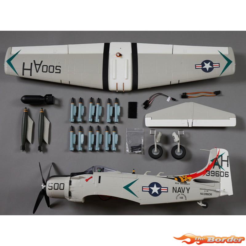 Derbee A1 Skyraider Warbird PNP kit - Grey 800mm - Afbeelding 6