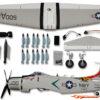 Derbee A1 Skyraider Warbird PNP kit - Grey 800mm - Afbeelding 4