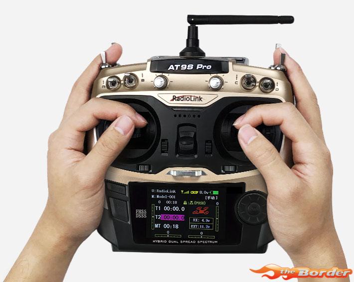 RadioLink AT9S Pro 10/12-Channels Radio (Mode 1) with R9DS Receiver - Afbeelding 5
