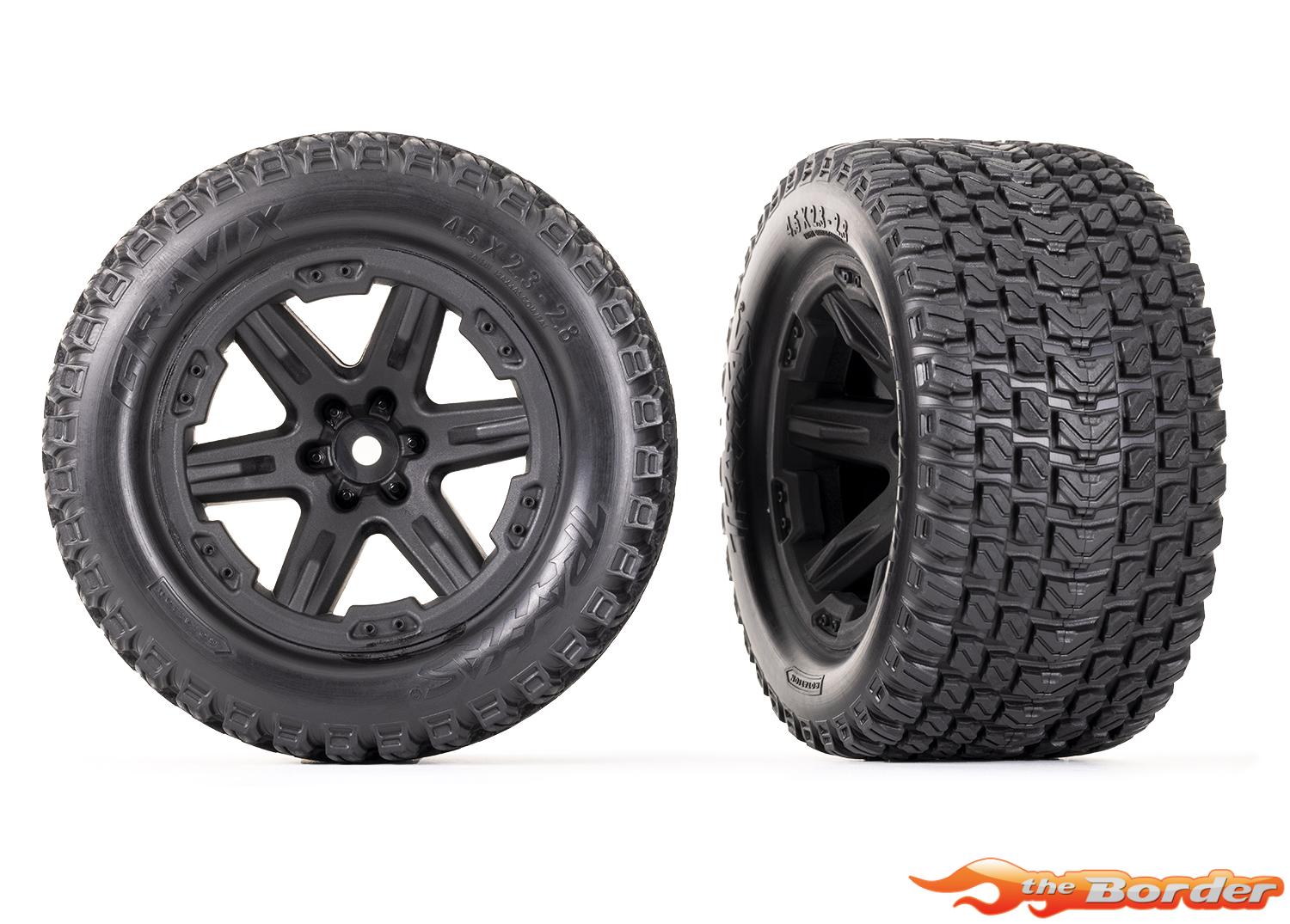 Traxxas Tires & Wheels Gravix (2.8) (Rustler 4x4) 6764