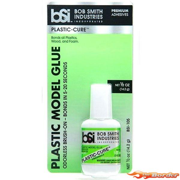 Bob Smith Industries Plastic Cure Brush on Gap Filler Super Glue 14.2g BSI-105 - Afbeelding 3