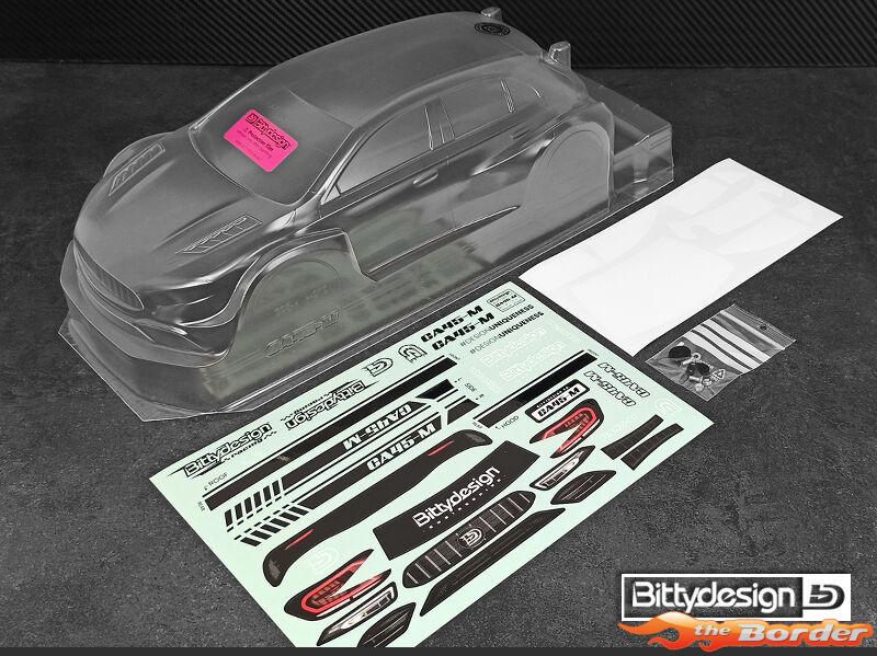 BittyDesign CA45 1/10 M-Chassis Clear Body (210-225mm) BDFWD-CA45M - Afbeelding 3