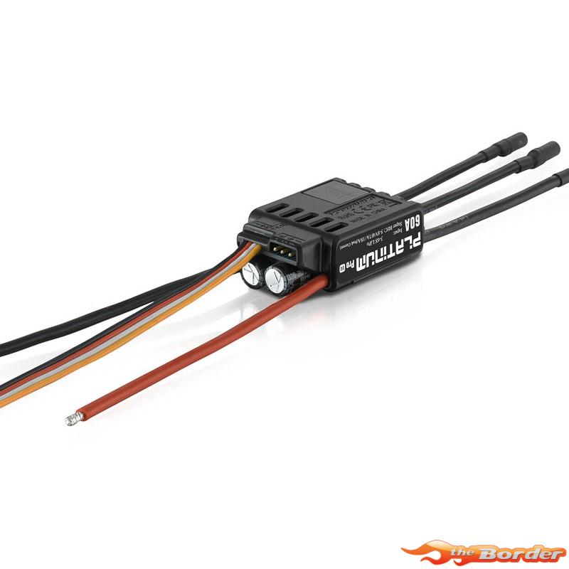 Hobbywing Platinum Pro 60A ESC V4 2-6S 7A BEC 30215100 - Afbeelding 3