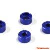 Kyosho Alum. Afstandringen 2.5mm voor Friction Damper Blue MZW418-25 - Afbeelding 2