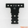 PN Racing Black Fiber Glass #4 G10 T-Plate MR3044K - Afbeelding 2