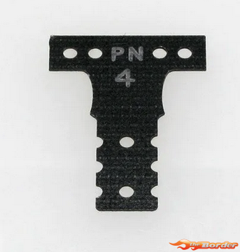 PN Racing Black Fiber Glass #4 G10 T-Plate MR3044K