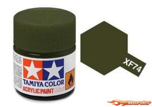 Tamiya Acrylic XF-74 Olive Drab (JGSDF) - 10ml Bottle 81774