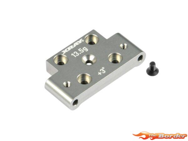 XRAY Alu Front Lower Arm Mount +3°/-3° - Swiss 7075 T6 322317
