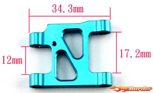 Yeah Racing Alu Front Lower Arm Set for Tamiya TA-01 & TA-02 TA01-001BU - Afbeelding 3