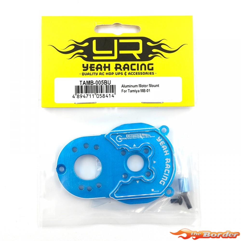 Yeah Racing Aluminium Motor Mount for Tamiya MB-01 & BT-01 TAMB-005BU - Afbeelding 3