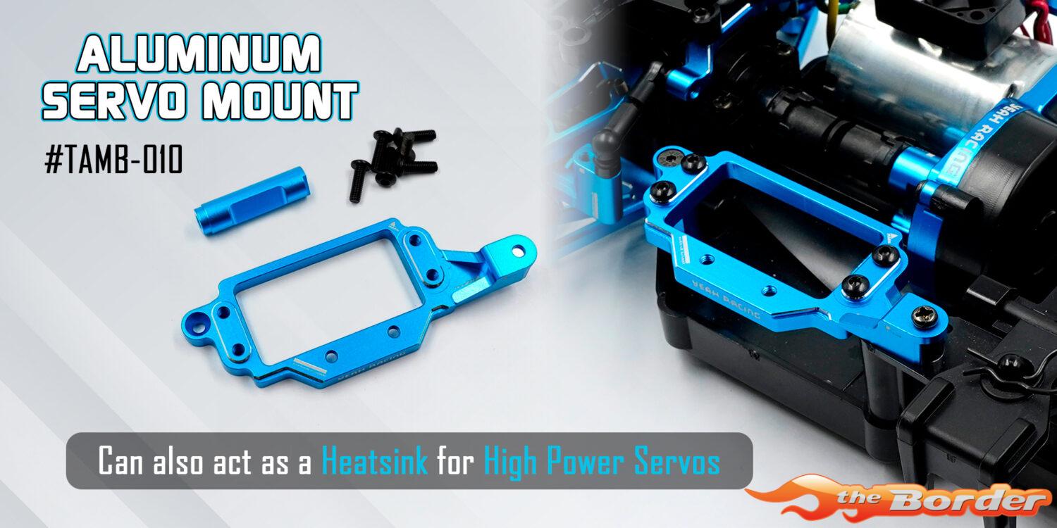 Yeah Racing Aluminium Servo Mount for Tamiya MB-01 & BT-01 TAMB-010BU