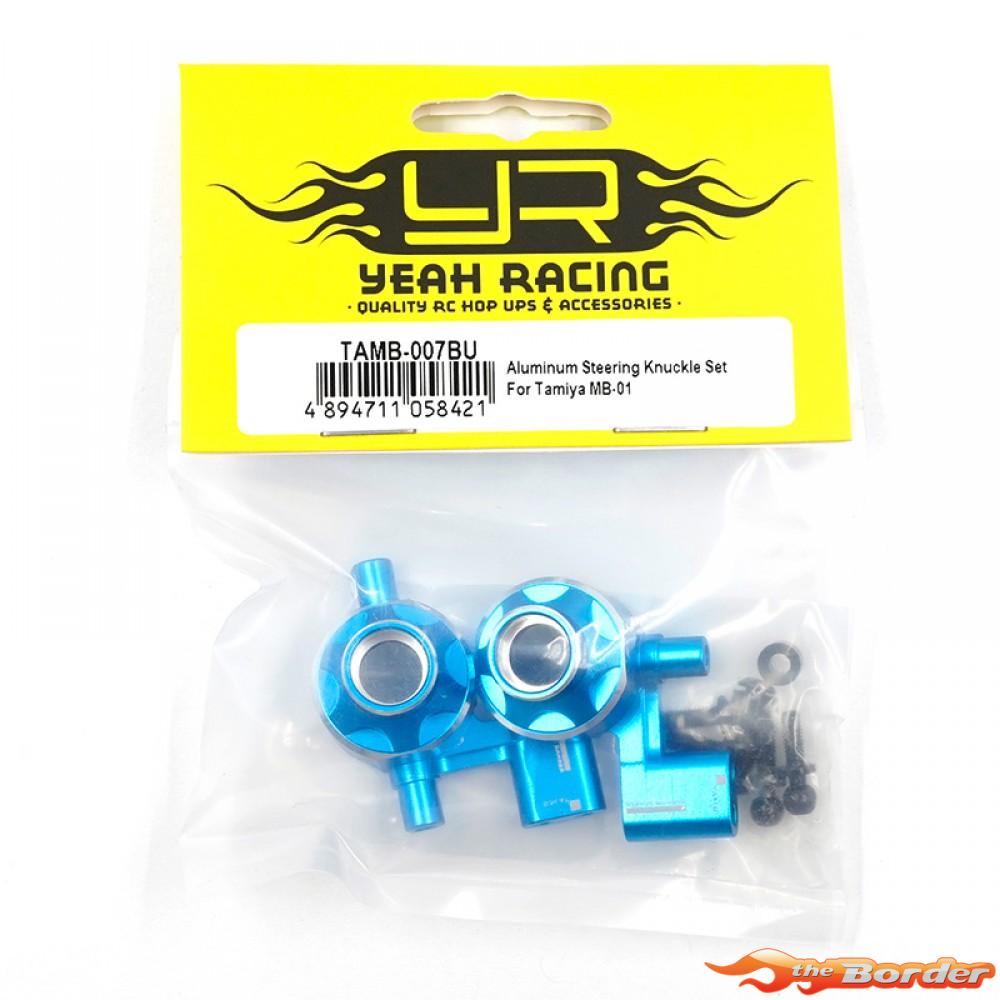 Yeah Racing Aluminium Steering Knuckle Set for Tamiya MB-01 & BT-01 TAMB-007BU - Afbeelding 4