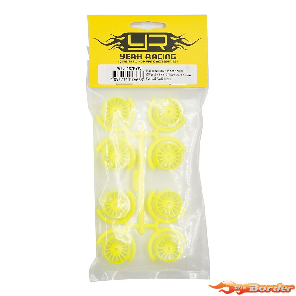 Yeah Racing Front Rim 8.5mm Set For 1/28 AWD Mini-Z (Offset 0+1+2+3) WL-0167FYW - Afbeelding 4