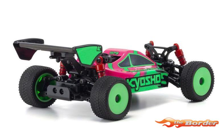 Kyosho Mini-Z Buggy MB010 Readyset INFERNO MP9 TKI Pink/Green 32093PGR - Afbeelding 4