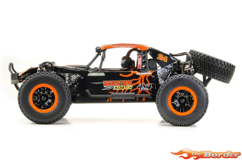Absima Desert Buggy ADB 1.4 1/10 4WD RTR (Compleet met accu, lader & LED) Oranje 12225 - Afbeelding 6
