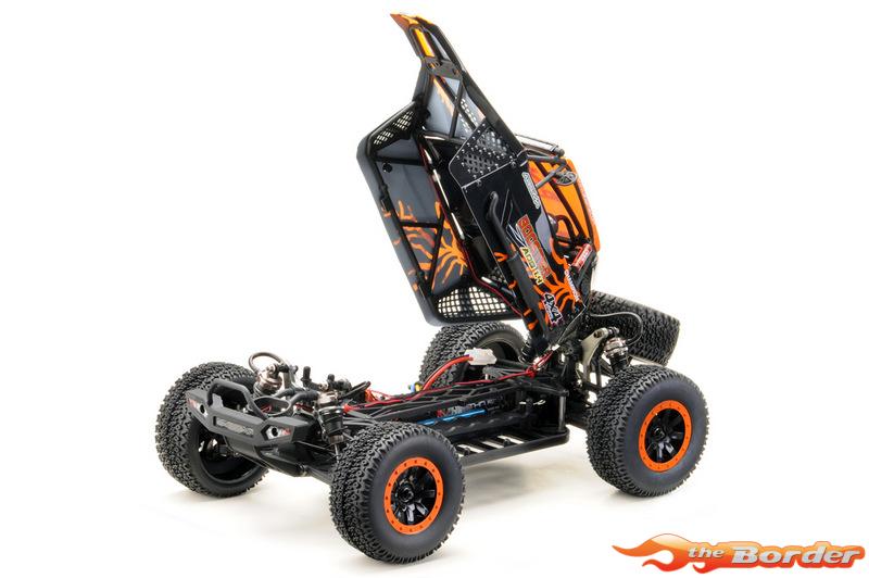 Absima Desert Buggy ADB 1.4 1/10 4WD RTR (Compleet met accu, lader & LED) Oranje 12225