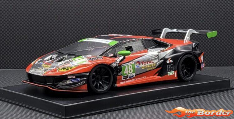 GL Racing Mini-Z Body Lamborghini GT3 Silver/Red No.48 98mm
