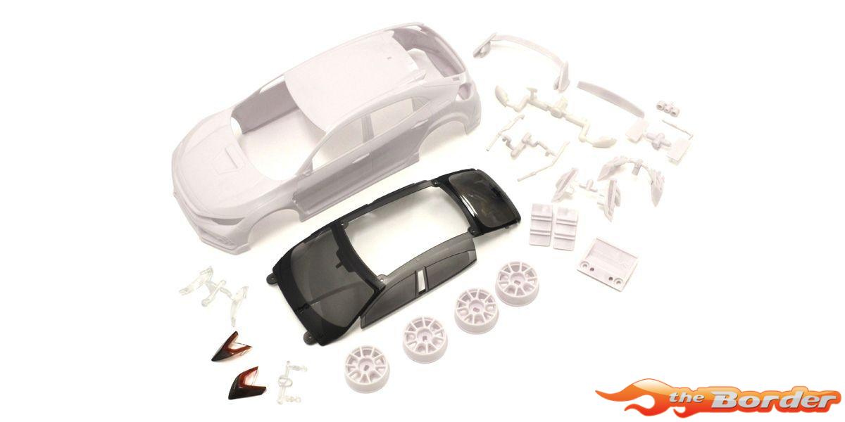 Kyosho Mini-Z Body Set Honda CIVIC TypeR White (w/Wheel) MZN194