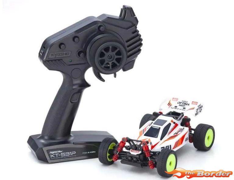 Kyosho Mini-Z Buggy Readyset Turbo Optima Mid Special White 32096W