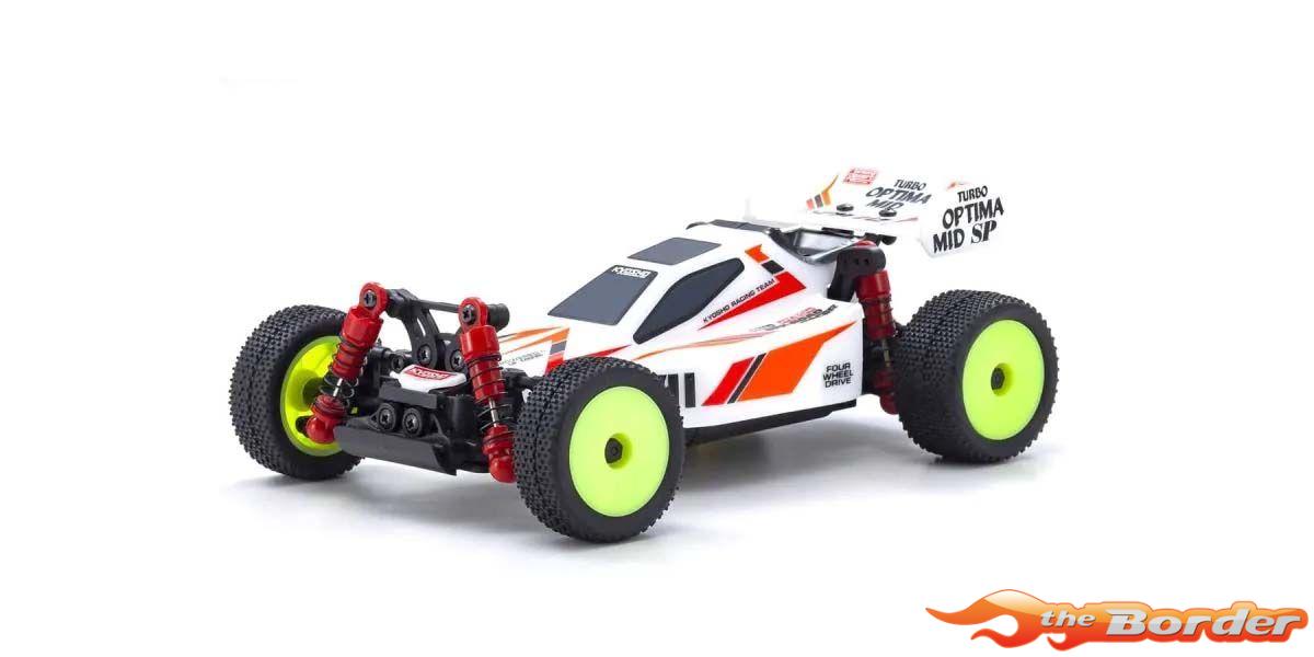 Kyosho Mini-Z Buggy Readyset Turbo Optima Mid Special White 32096W - Afbeelding 3