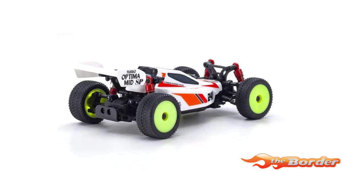 Kyosho Mini-Z Buggy Readyset Turbo Optima Mid Special White 32096W - Afbeelding 4