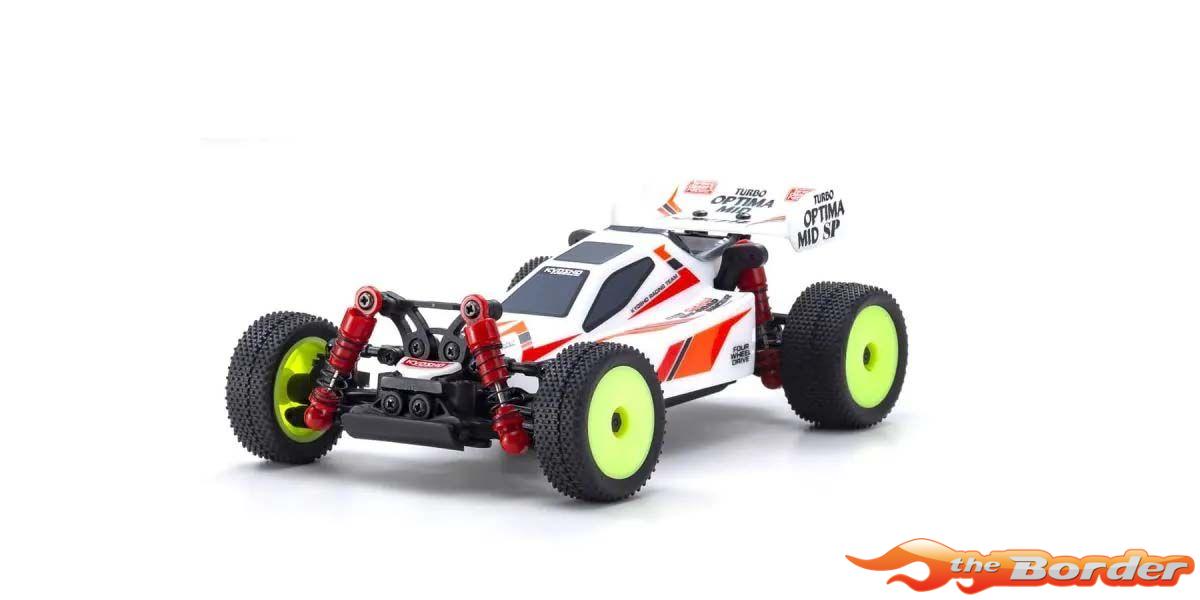Kyosho Mini-Z Buggy Readyset Turbo Optima Mid Special White 32096W - Afbeelding 5