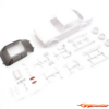 Kyosho Mini-Z Body Set Skyline 2000GT-R White w/Wheels MZN216 - Afbeelding 2