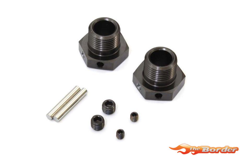Kyosho Wheel Hub Inferno MP9-MP10 Gun Metal (2) Wide IFW625W - Afbeelding 3