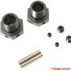 Kyosho Wheel Hub Inferno MP9-MP10 Gun Metal (2) Narrow IFW625N