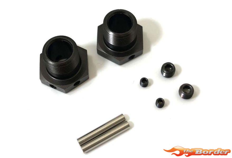 Kyosho Wheel Hub Inferno MP9-MP10 Gun Metal (2) Narrow IFW625N - Afbeelding 3