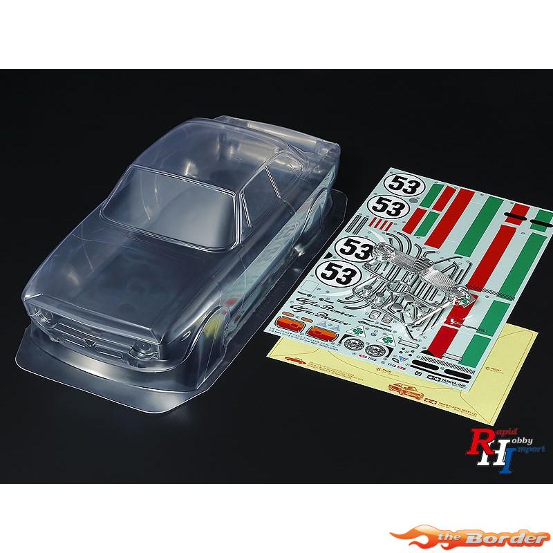 Tamiya M-Chassis Bodyset Alfa Giulia Clear (225mm) 51729 - Afbeelding 2