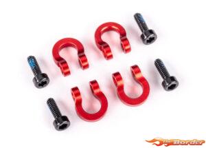 Traxxas Bumper D-Rings (Front or Rear) Aluminium Red 9734R