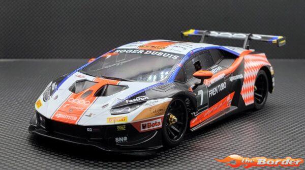 GL Racing Mini-Z Body Lamborghini GT3 White Orange No.7 98mm