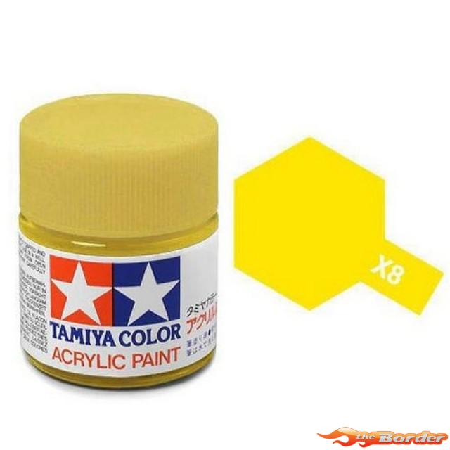 Tamiya Acrylic X-8 Lemon Yellow - 23ml Bottle 81008