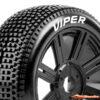 LouiseRC B-Viper 1/8 Tyres Black Spoke Wheels Soft (2) LR-T3194SB - Afbeelding 3