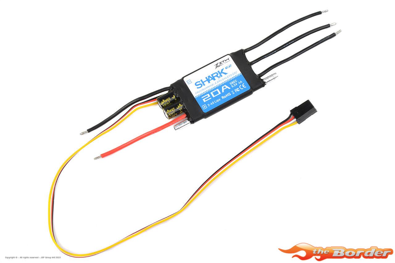 ZTW - Shark 20A SBEC G2 - 2-4S - SBEC 5-6V/4A - Afbeelding 5