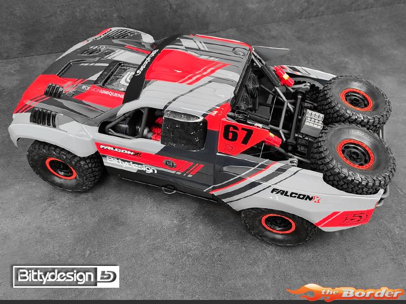 BittyDesign FALCON-X 1/7 Clear Body for Traxxas UDR Pre-Cut 1.5mm - Afbeelding 6
