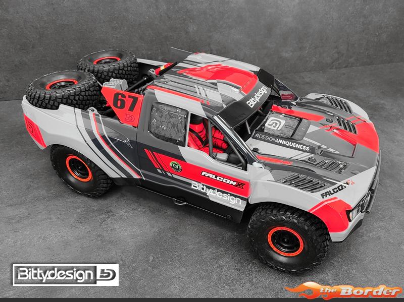 BittyDesign FALCON-X 1/7 Clear Body for Traxxas UDR Pre-Cut 1.5mm - Afbeelding 7