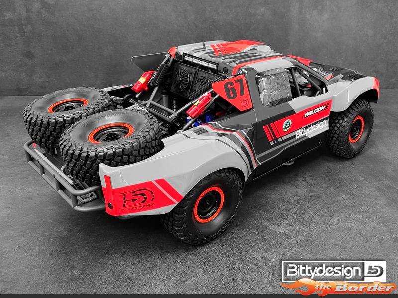 BittyDesign FALCON-X 1/7 Clear Body for Traxxas UDR Pre-Cut 1.5mm - Afbeelding 8