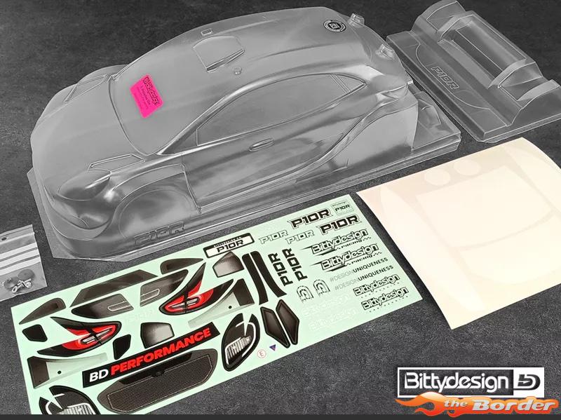 BittyDesign P10R 1/10 Rally Clear Body 190mm 1mm Hard BD-RX-190P10RH - Afbeelding 10