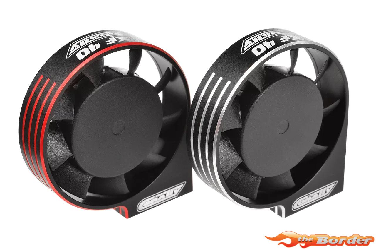 Corally Ultra High Speed Cooling Fan XF-40 w/BEC Connector 40mm Black/Red C-53116-1 - Afbeelding 9