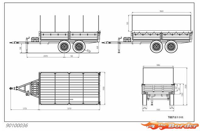 CrossRC Trailer T007 1/10 90100036 - Afbeelding 6