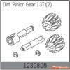 Absima Diff Pinion Gear 13T (2) 1230805 - Afbeelding 2