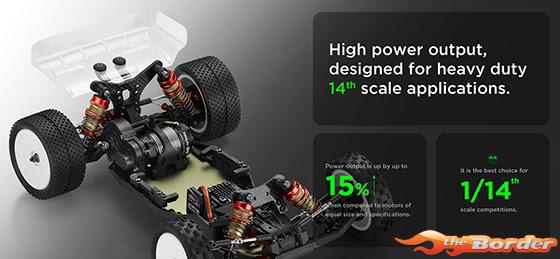 Hobbywing Xerun 1/14 Motor 2848SD 2800KV Black 30401320 - Afbeelding 3
