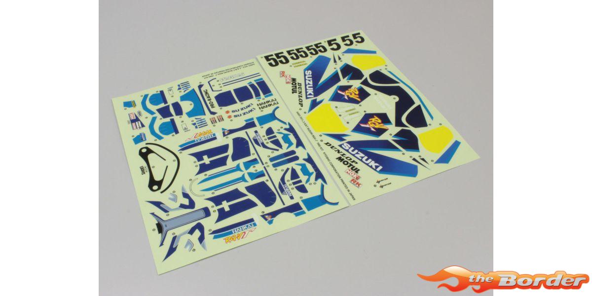 Kyosho Decal Sheet SRT Suzuki RGV-I Hanging-On Racer GPD101B