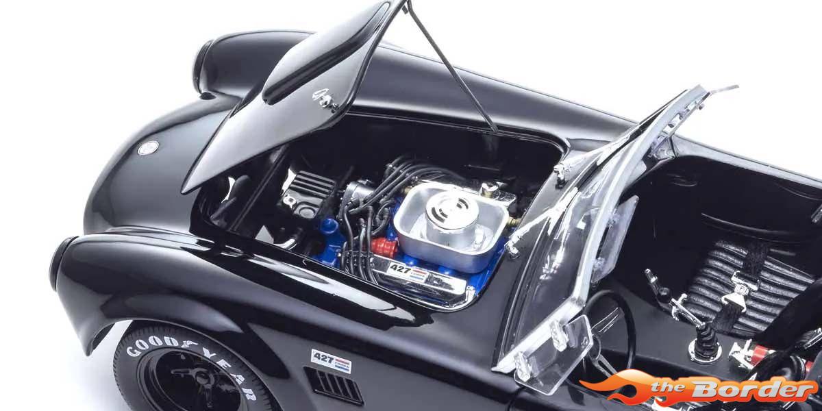 Kyosho 1/18 Shelby Cobra 427 S/C Spider 1962 Black KS08047BK - Afbeelding 6