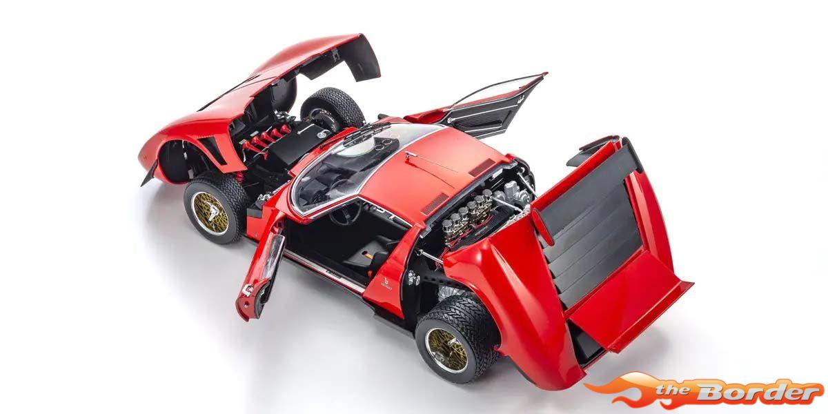 Kyosho 1/12 Lamborghini Miura SVR 1970 Red KS08625R - Afbeelding 3