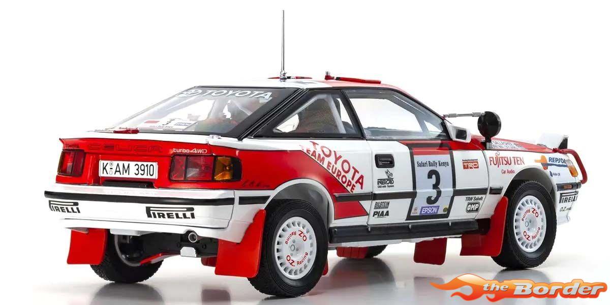 Kyosho 1/18 Toyota Celica GT-Four B.Waldegard Winner Safari 1990 Nr.3 08961A - Afbeelding 2
