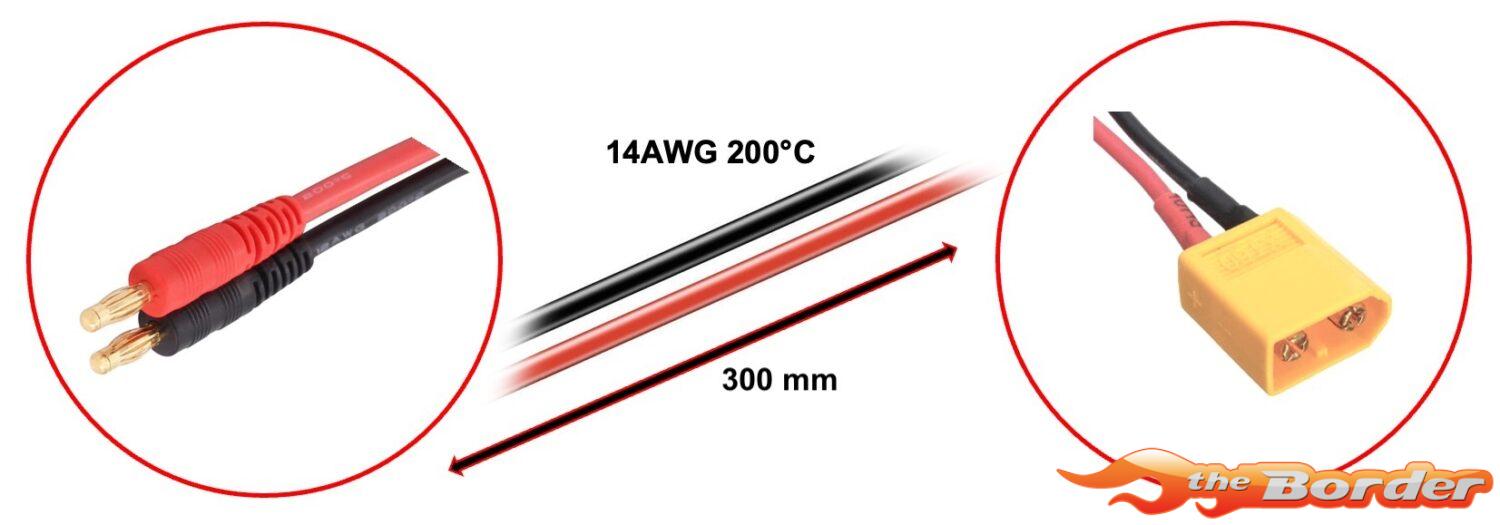 Absima XT60 Male 14AWG Laadkabel 30cm - Afbeelding 2