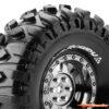 LouiseRC CR-Rowdy 1-10 Crawler Tire Set Super Soft 1.9" Black Chrome 1 Pair LR-T3233VBC - Afbeelding 2